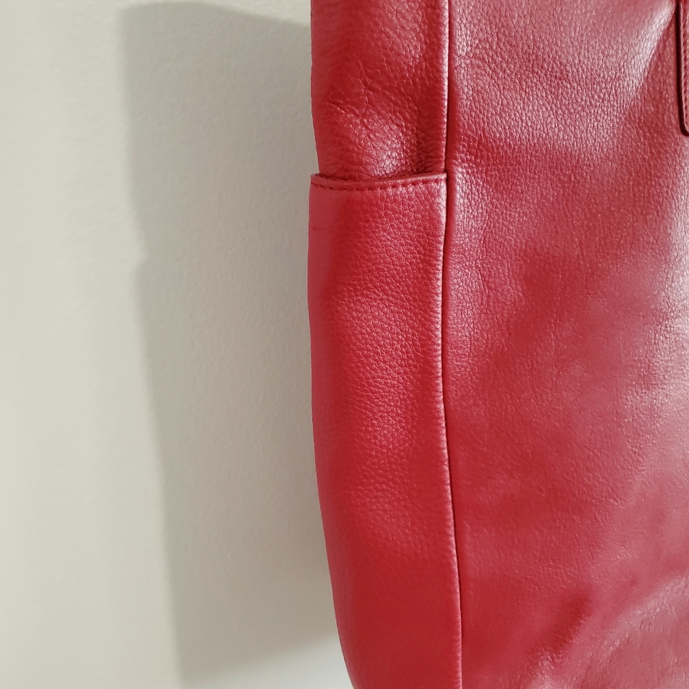 Express Design Studio Large Leather Tote - Picture 3 of 7
